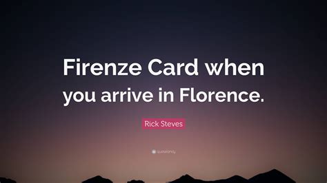 rick steves firenzecard.